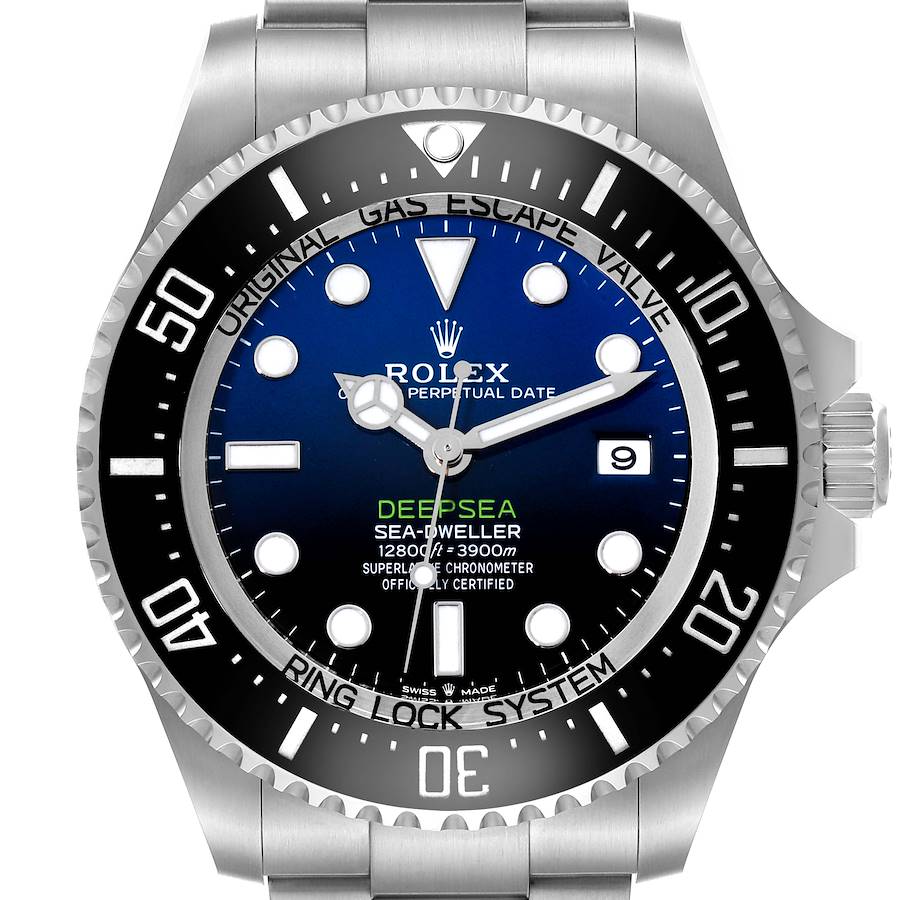 Rolex Seadweller Deepsea 44 Cameron D-Blue Dial Steel Mens Watch 136660 Box Card SwissWatchExpo