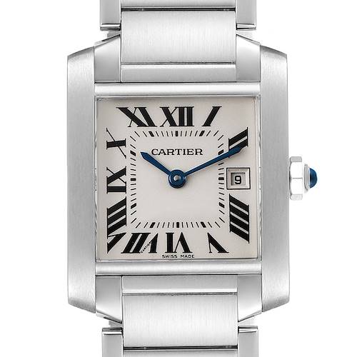 Photo of Cartier Tank Francaise Midsize 25mm Silver Dial Ladies Watch W51011Q3
