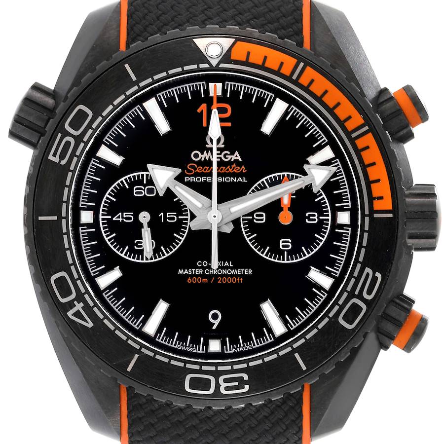 Omega Planet Ocean Co-Axial Titanium Mens Watch 215.92.46.51.01.001 Box Card SwissWatchExpo