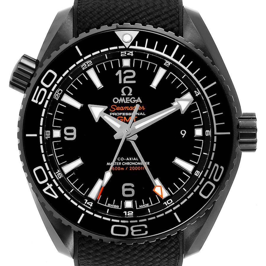 Omega Planet Ocean Deep Black Ceramic GMT Watch 215.92.46.22.01.001 Unworn SwissWatchExpo