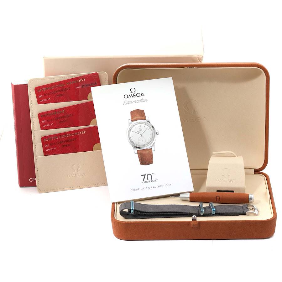 OMEGA 木箱　ベルト Omega Seamaster White Gold 511.12.38.20.02.002 | Stock 63081