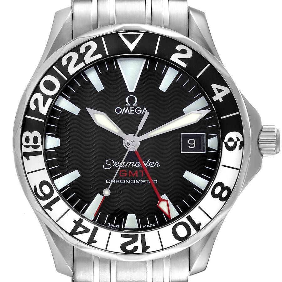 Omega Seamaster GMT 50th Anniversary Steel Mens Watch 2534.50.00 Card SwissWatchExpo