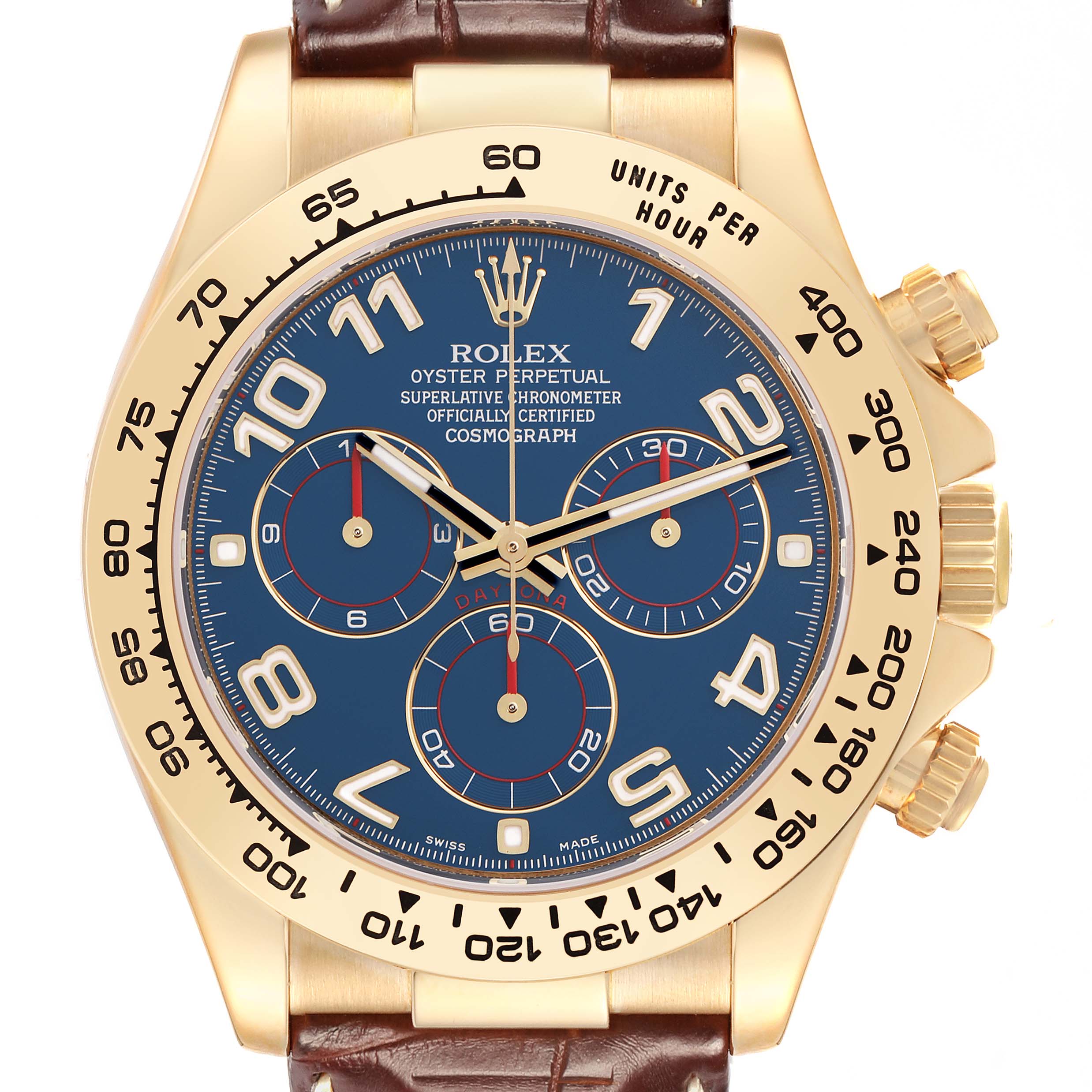 Rolex Daytona Yellow Gold 116518 | Stock 71870 | SwissWatchExpo