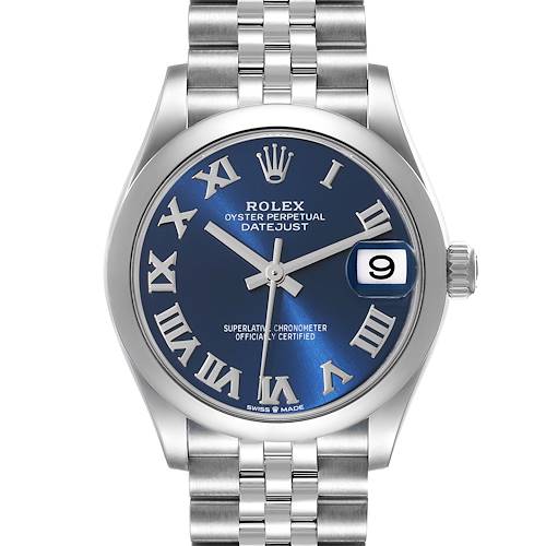 Photo of Rolex Datejust 31mm Midsize Blue Dial Steel Ladies Watch 278240 Unworn