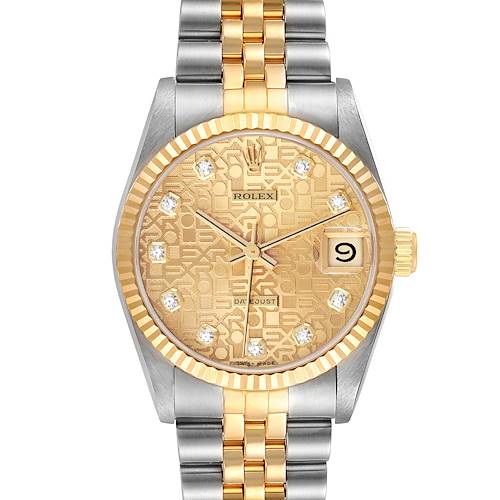 Photo of NOT FOR SALE Rolex Datejust Midsize 31 Steel Yellow Gold Diamond Ladies Watch 68273 PARTIAL PAYMENT