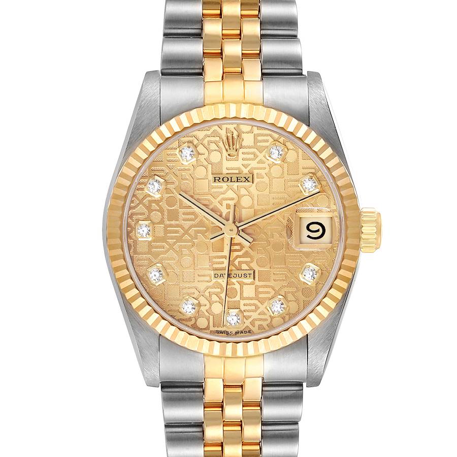 NOT FOR SALE Rolex Datejust Midsize 31 Steel Yellow Gold Diamond Ladies Watch 68273 PARTIAL PAYMENT SwissWatchExpo