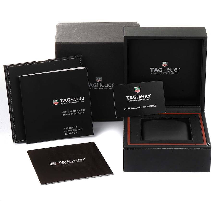 Tag Heuer Monaco Automatic Black Strap Steel Mens Watch CW2111 Box Card |  SwissWatchExpo