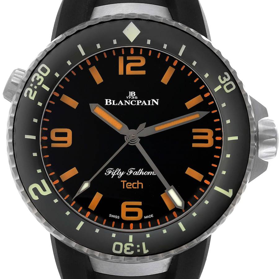 Blancpain Fifty Fathoms Act 2 Tech Gombessa Titanium Mens Watch 5019 Box Card SwissWatchExpo