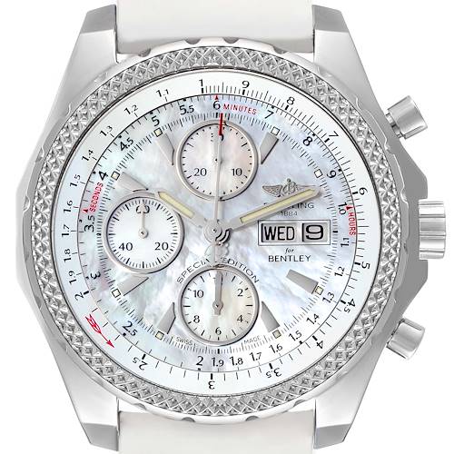 Photo of Breitling Bentley Motors GT Mother of Pearl Dial Mens Watch A13362 Box Papers