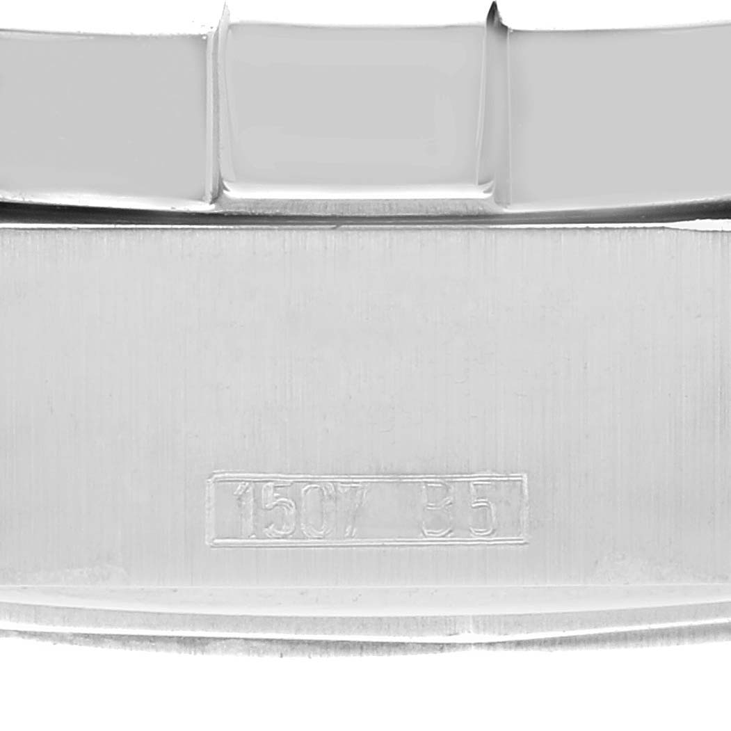 The image shows a close-up of the bracelet end link of a Breitling Superocean A17390 Men's Stainless Steel Black Dial A17390 Men's Stainless Steel Black Dial watch.