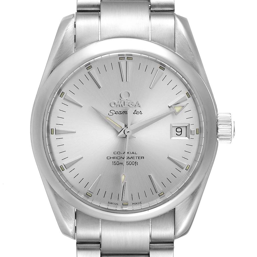 Omega Seamaster Aqua Terra 36 Silver Dial Steel Watch 2504.30.00 Box Card SwissWatchExpo