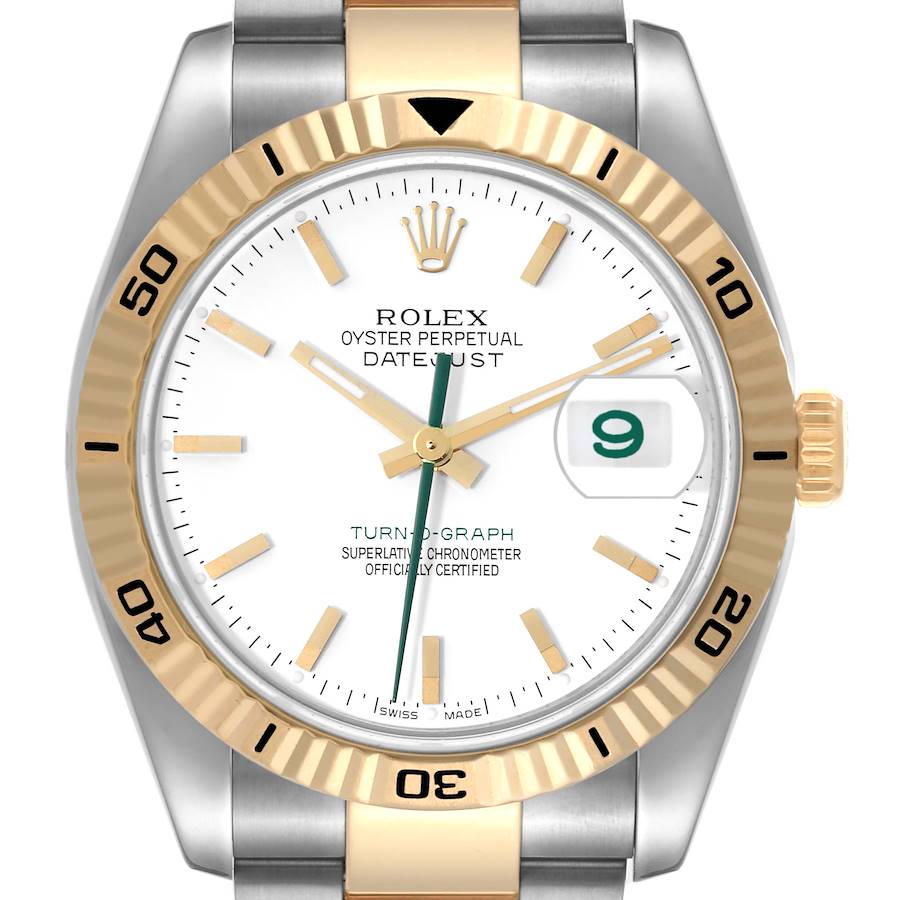 Rolex Turnograph Datejust Steel Yellow Gold Japan Limited Edition Mens Watch 116263 SwissWatchExpo
