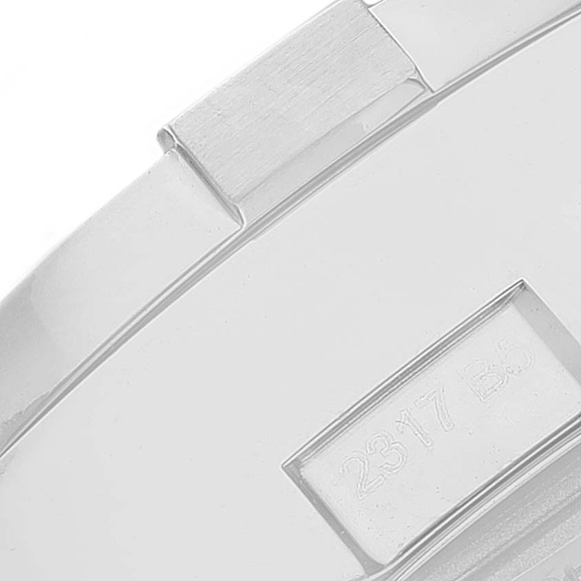 The image shows a close-up of the clasp and part of the bracelet for the Breitling Avenger A13381 Men's Stainless Steel Mother of Pearl Dial A13381 Men's Stainless Steel Mother of Pearl Dial watch.