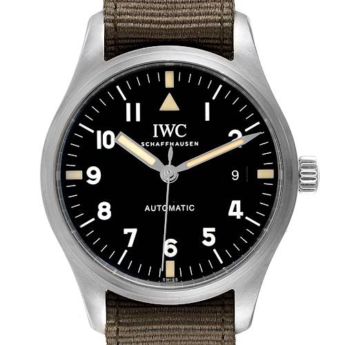 Photo of IWC Pilot Mark XVIII Black Dial Automatic Limited Edition Mens Watch IW327007 Box Papers