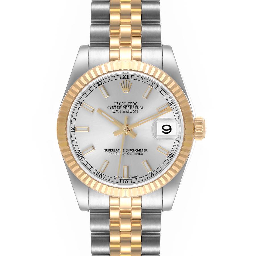 Rolex Datejust Midsize 31mm Steel Yellow Gold Ladies Watch 178273 Box Card SwissWatchExpo