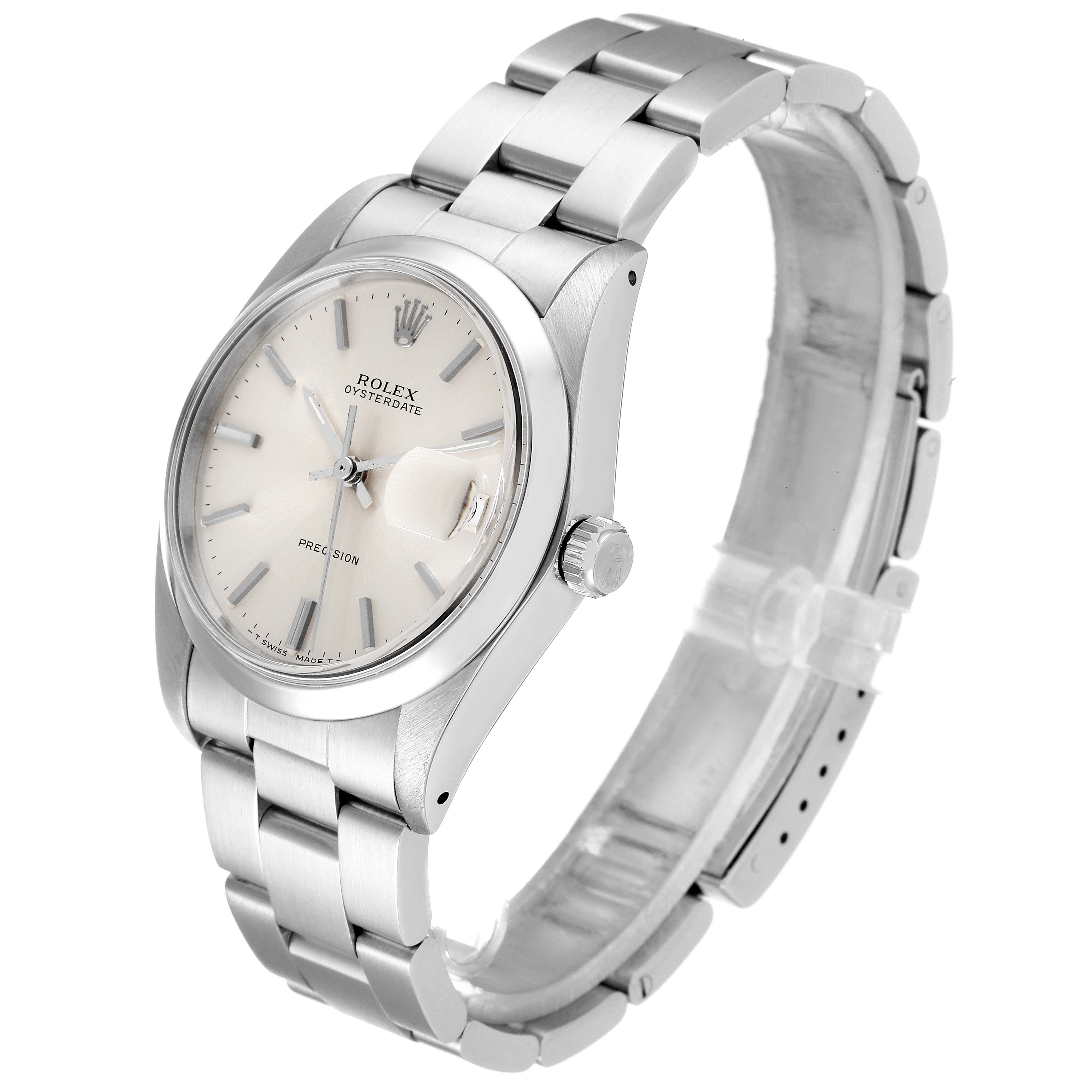 The Rolex Vintage Collection 6694 Men's Stainless Steel Silver Dial 6694 Men's Stainless Steel Silver Dial watch is shown at a three-quarter angle, displaying the face, bezel, crown, and bracelet.