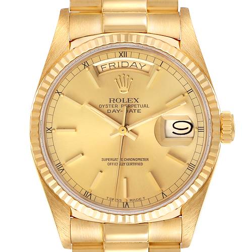 Photo of Rolex President Day-Date 36mm 18k Yellow Gold Mens Watch 18038