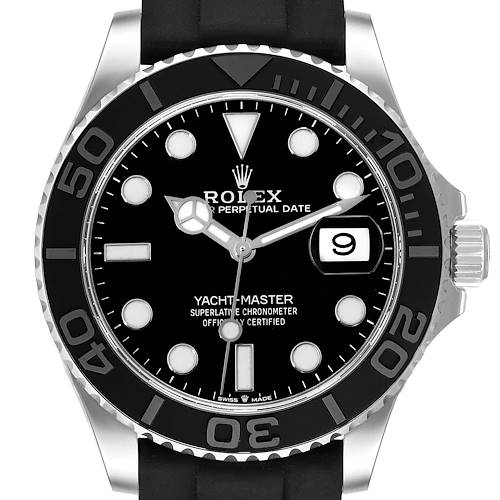 Photo of Rolex Yachtmaster White Gold Oysterflex Bracelet Mens Watch 226659