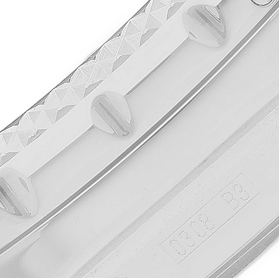 This image shows a close-up angle of the band clasp detail from a Breitling Bentley A25362 Men's Stainless Steel Silver Dial A25362 Men's Stainless Steel Silver Dial model watch.