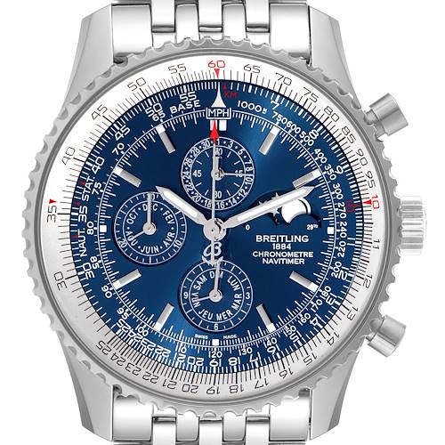 Photo of Breitling Navitimer 1461 Chrono Moonphase Limited Edition Watch A19370 Box Card