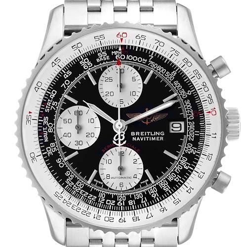 Photo of Breitling Navitimer Fighter Chronograph Steel Mens Watch A13330 Box Papers