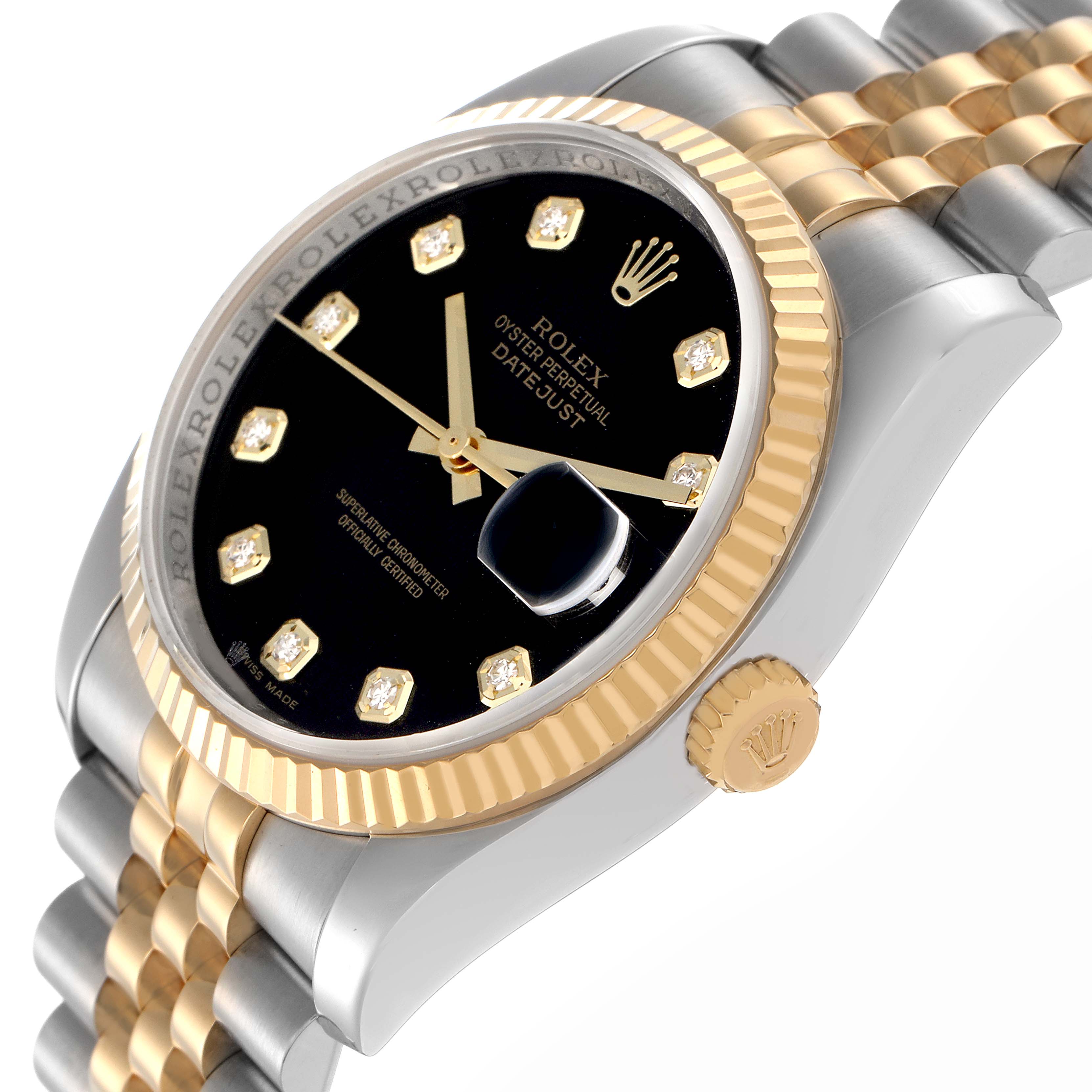 Apple - まっすん★！ 2008 Rolex Datejust 116233 Black Diamond Jubilee Dial 36mm