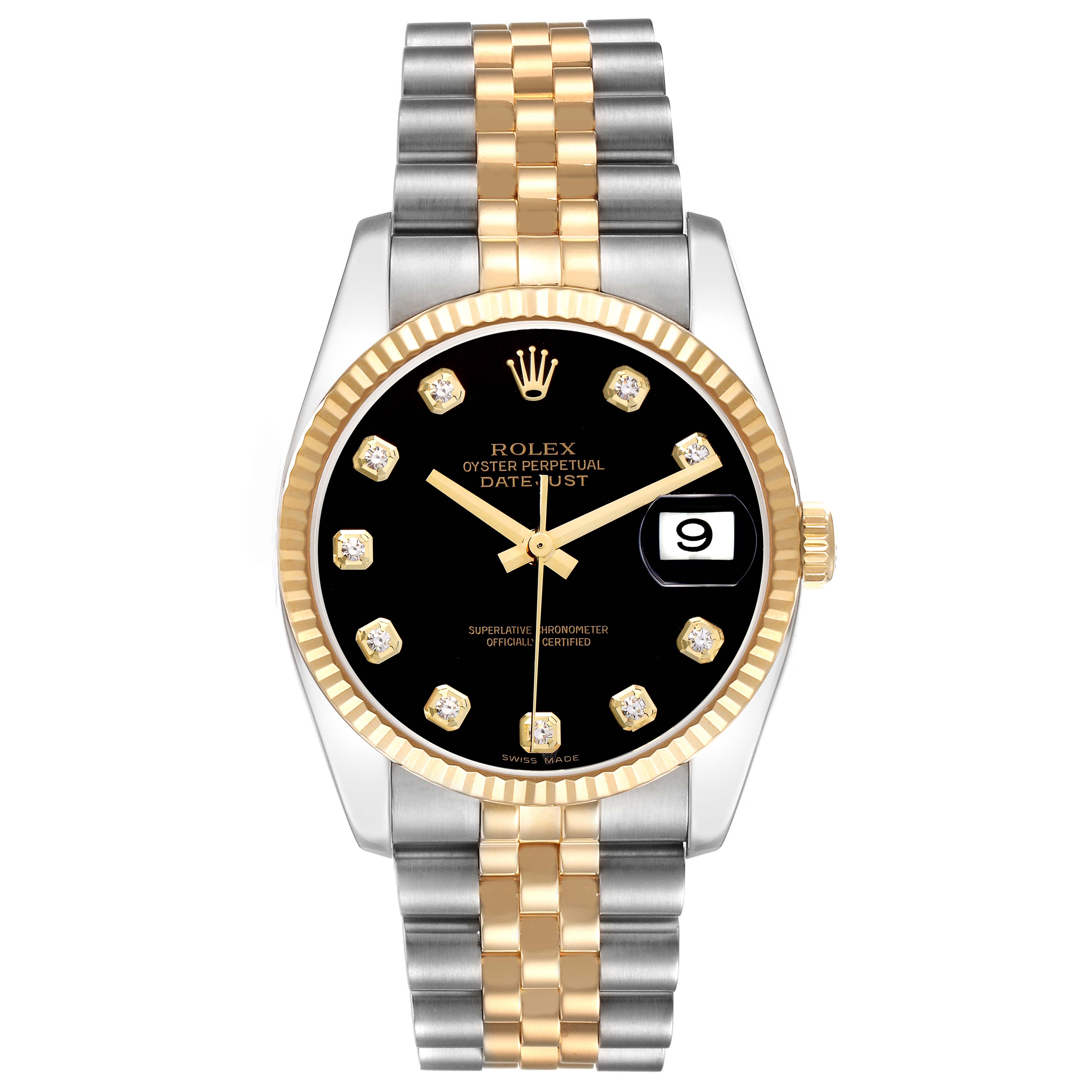 Apple - まっすん★！ 2008 Rolex Datejust 116233 Black Diamond Jubilee Dial 36mm