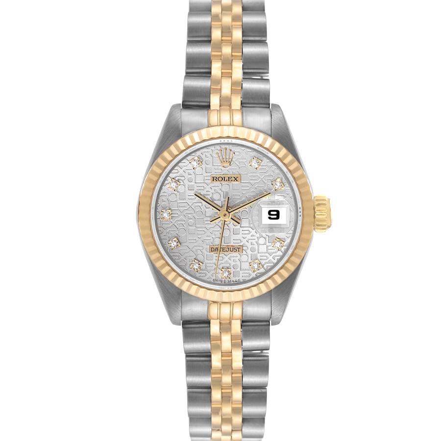 Rolex Datejust Steel Yellow Gold Silver Anniversary Dial Ladies Watch 69173 SwissWatchExpo