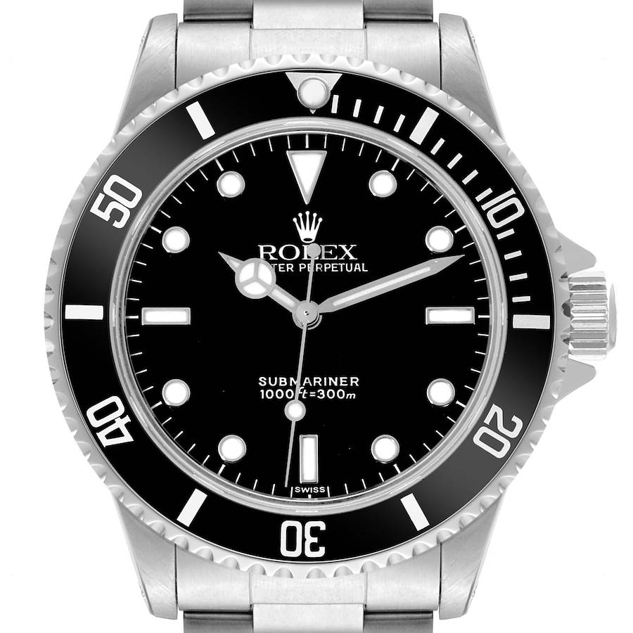 Rolex Submariner No Date 2 Liner Steel Mens Watch 14060 Box Papers SwissWatchExpo