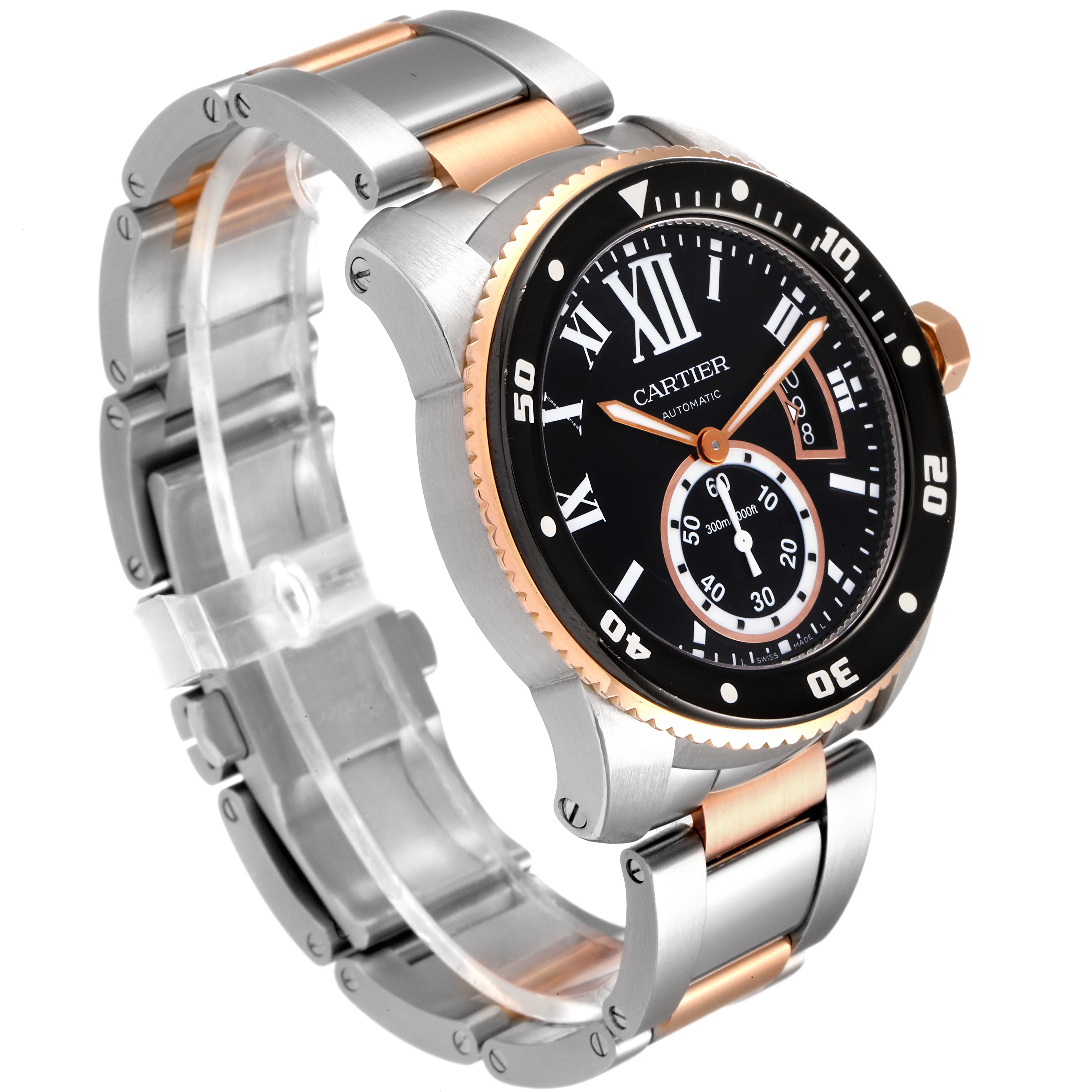 rose gold cartier watch mens