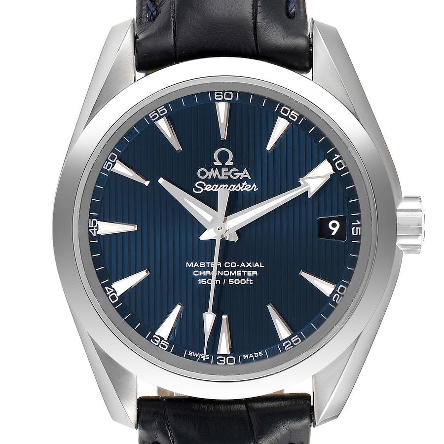 Omega Seamaster Aqua Terra Blue Dial Steel Mens Watch 231.13.39.21.03.001 Box Card SwissWatchExpo