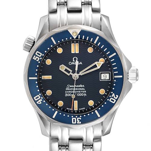 Photo of Omega Seamaster Midsize 36mm Blue Dial Steel Mens Watch 2551.80.00 Card