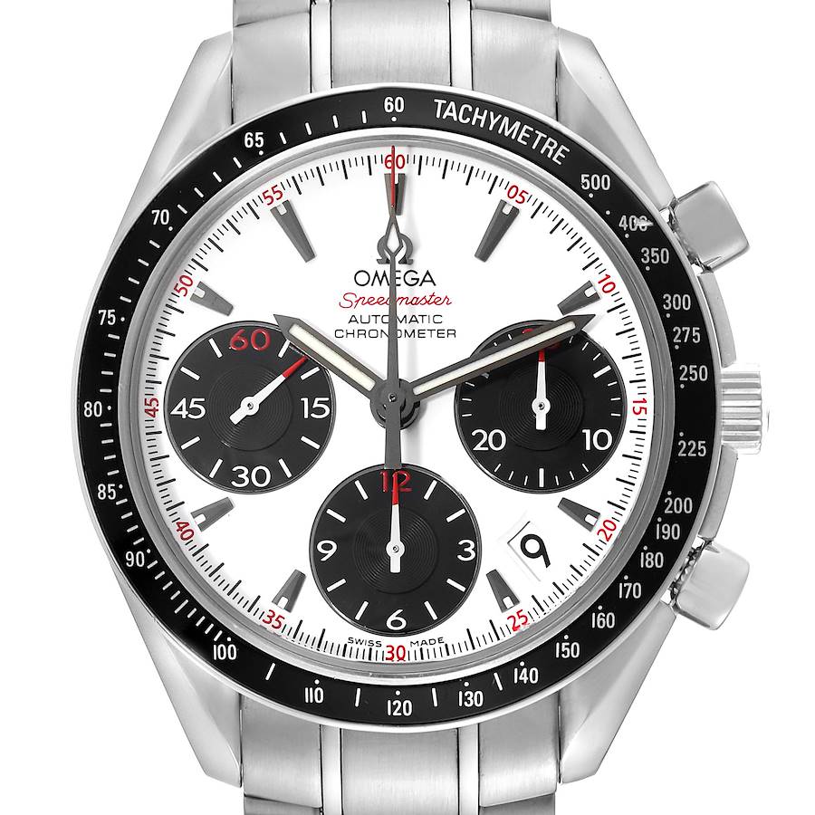 Omega Speedmaster Date Panda Dial Steel Mens Watch 323.30.40.40.04.001 Box Card SwissWatchExpo