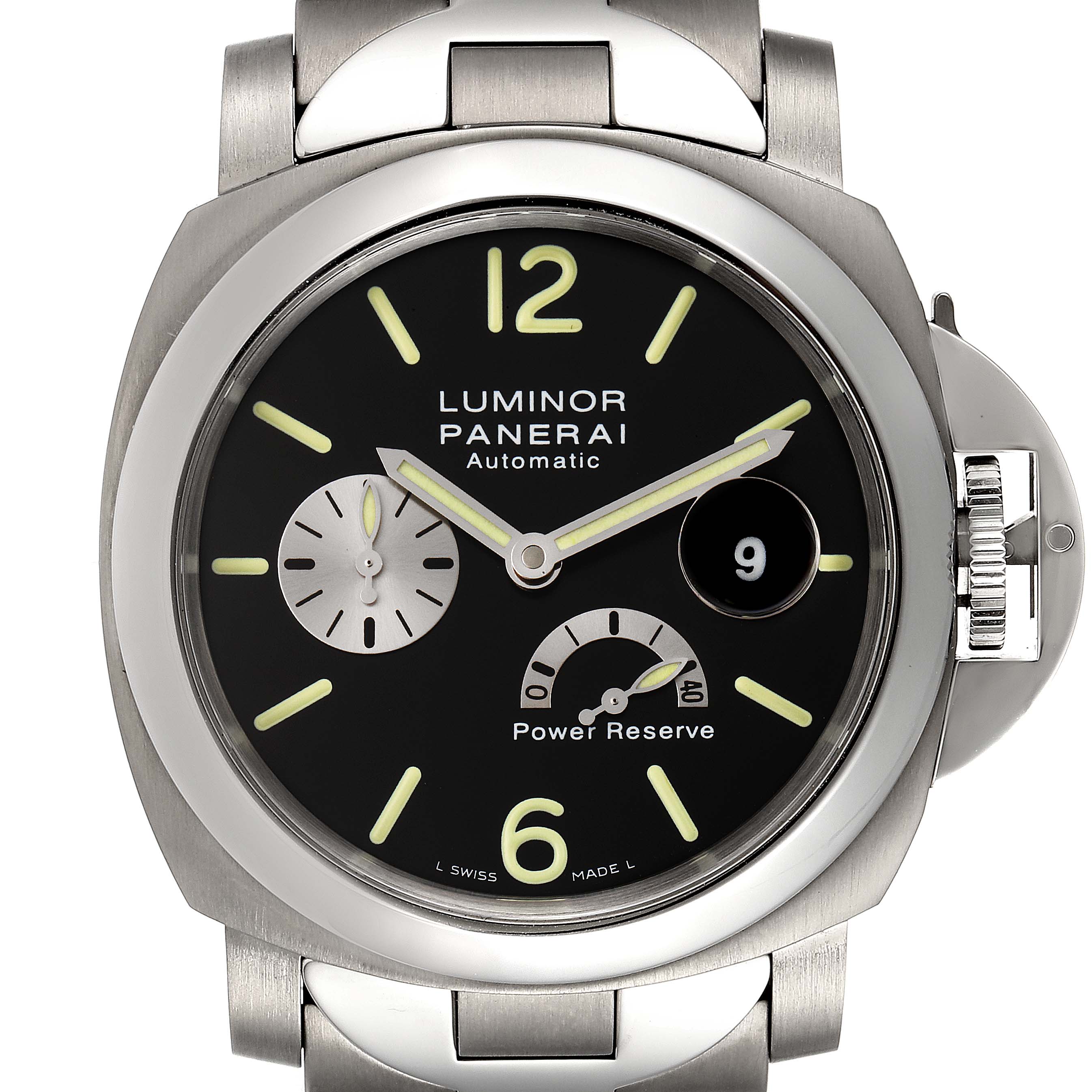 Panerai Luminor Power Reserve Automatic Titanium Mens Watch PAM00171 ...