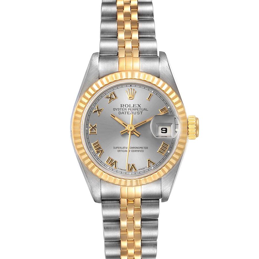 Rolex Datejust Steel Yellow Gold Silver Dial Ladies Watch 69173 Box Papers SwissWatchExpo