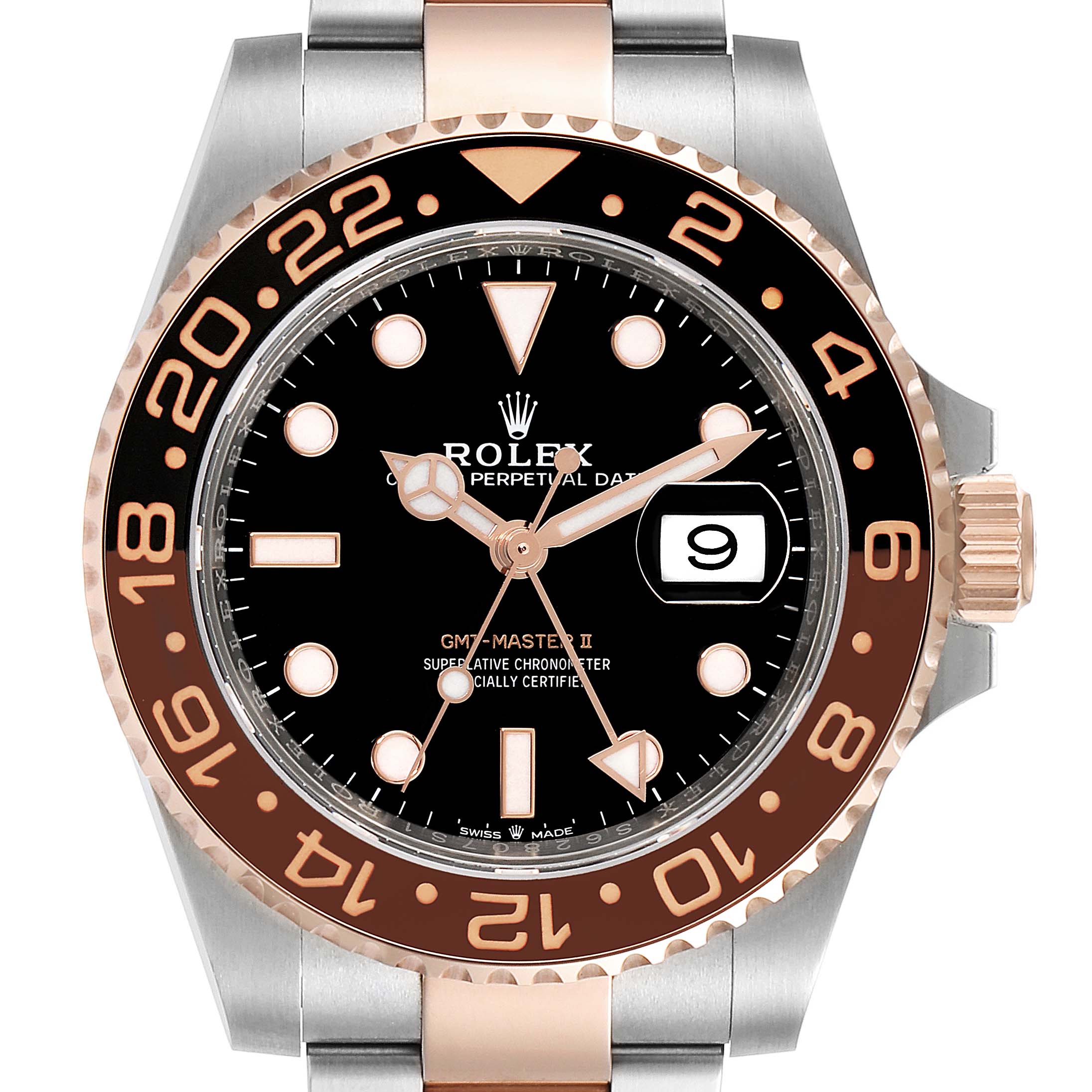 Udstyre fange Lighed Rolex GMT Master II Steel Rose Gold Mens Watch 126711 Unworn |  SwissWatchExpo