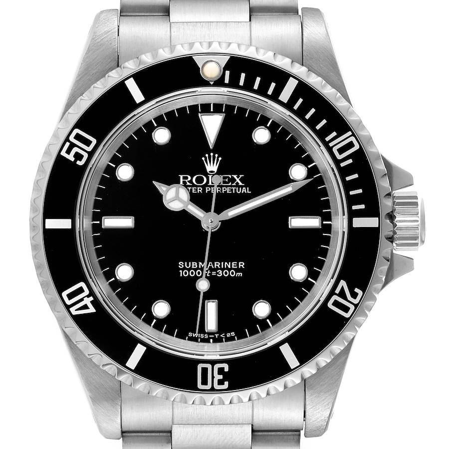 Rolex Submariner No Date 40mm 2 Liner Steel Mens Watch 14060 SwissWatchExpo