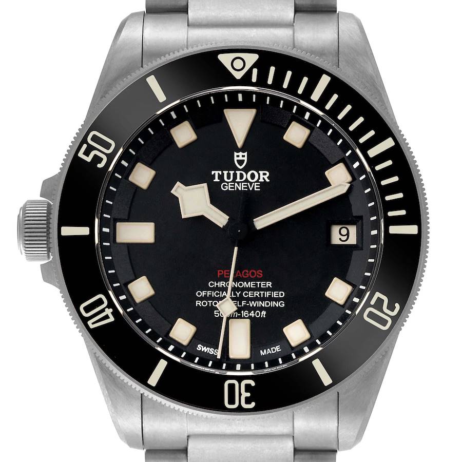 Tudor Pelagos 42mm LHD Titanium Steel Mens Watch 25610 Unworn SwissWatchExpo