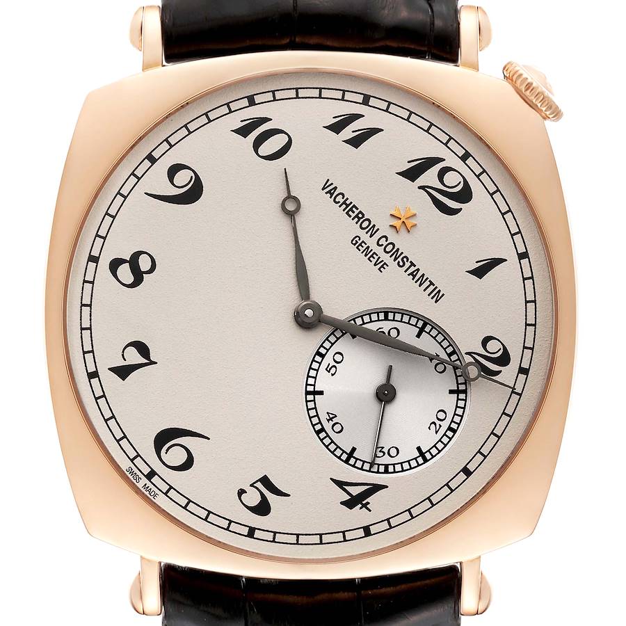 Vacheron Constantin Historiques American Rose Gold Mens Watch 82035 Box Papers SwissWatchExpo