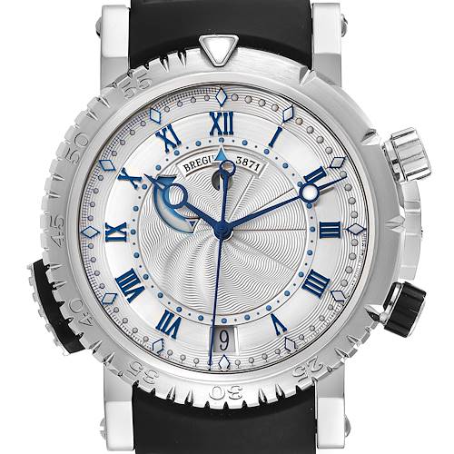 Photo of Breguet Marine Royale Alarm White Gold Mens Watch 5847 Box Papers