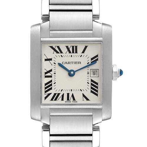 Photo of Cartier Tank Francaise Midsize Steel Ladies Watch W51011Q3 Box Papers