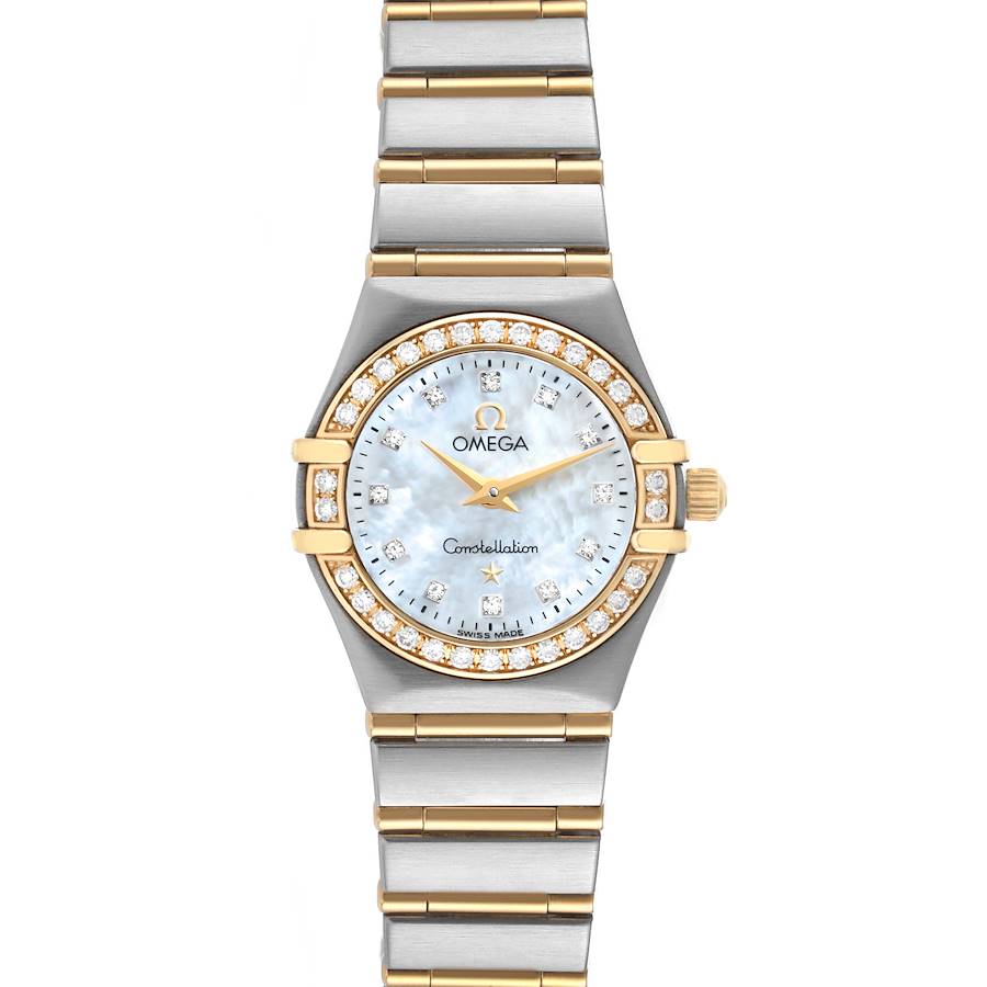 Omega Constellation 95 Mother of Pearl Diamond Ladies Watch 1267.75.00 Box Card SwissWatchExpo