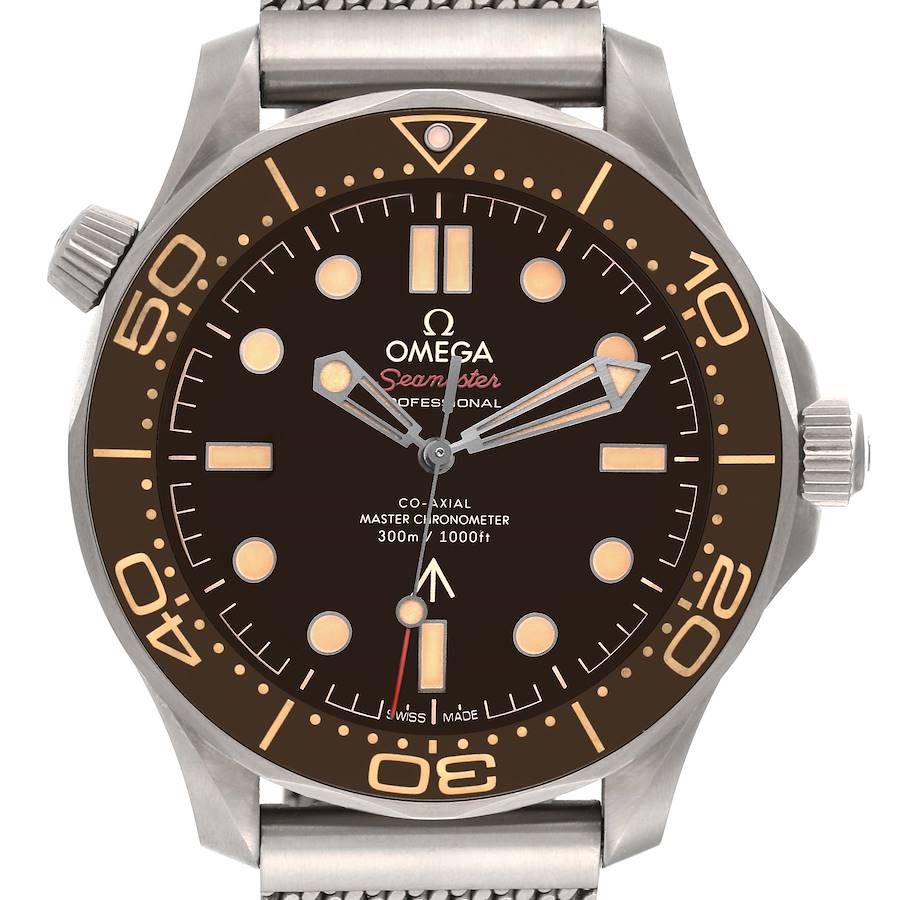 Omega Seamaster 300M 007 Edition Titanium Watch 210.90.42.20.01.001 Box Card SwissWatchExpo