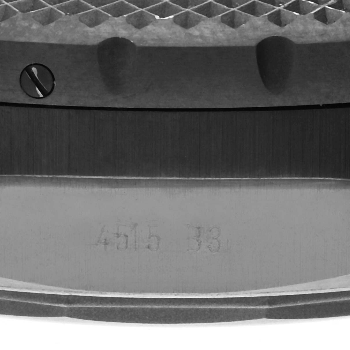 This image shows a close-up of the Bentley model by Breitling, highlighting the bezel and serial number area.