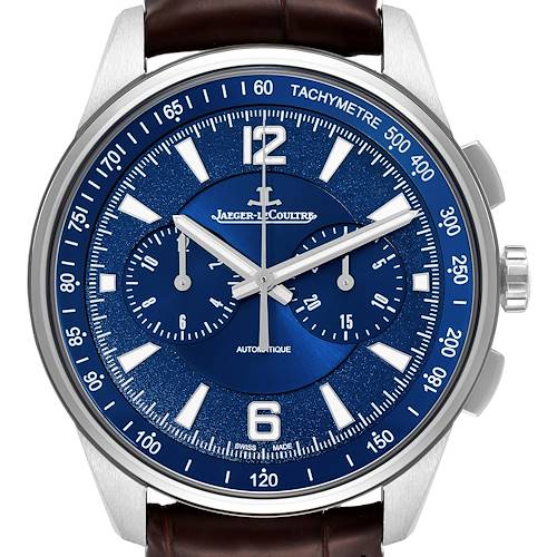 Photo of Jaeger Lecoultre Polaris Blue Dial Steel Watch 842.8.C1.s Q9028480 Box Papers