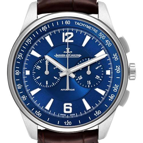 Photo of Jaeger LeCoultre Polaris Blue Dial Steel Watch 842.8.C1.s Q9028480 Box Papers