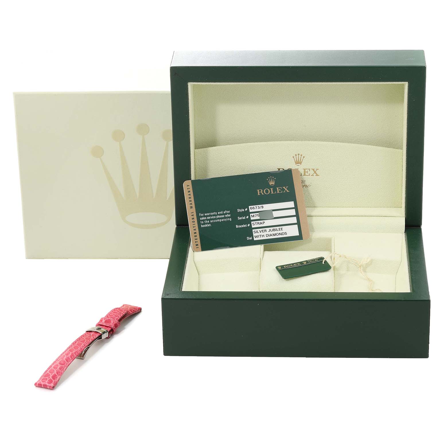 Rolex 箱 ROLEX watch box case old box L size 5 pieces set