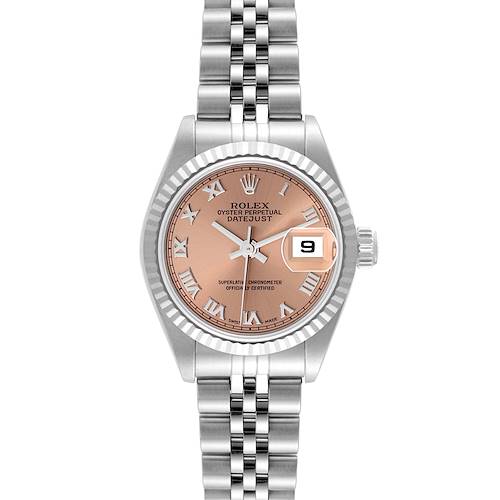 Photo of Rolex Datejust Salmon Dial Steel White Gold Ladies Watch 79174