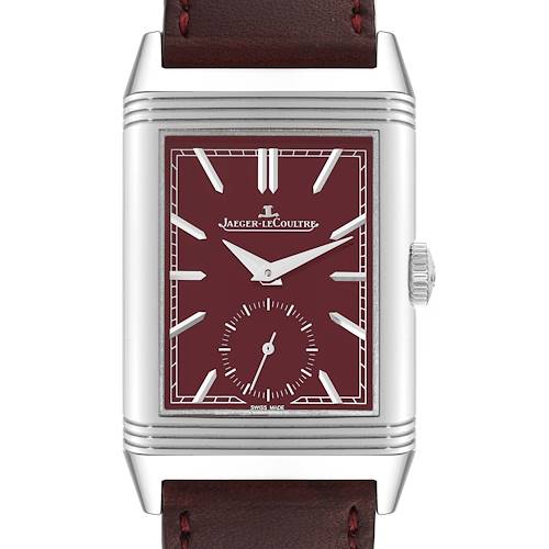 Photo of Jaeger LeCoultre Reverso Tribute Steel Mens Watch 214.8.62 Q397846J Box Papers