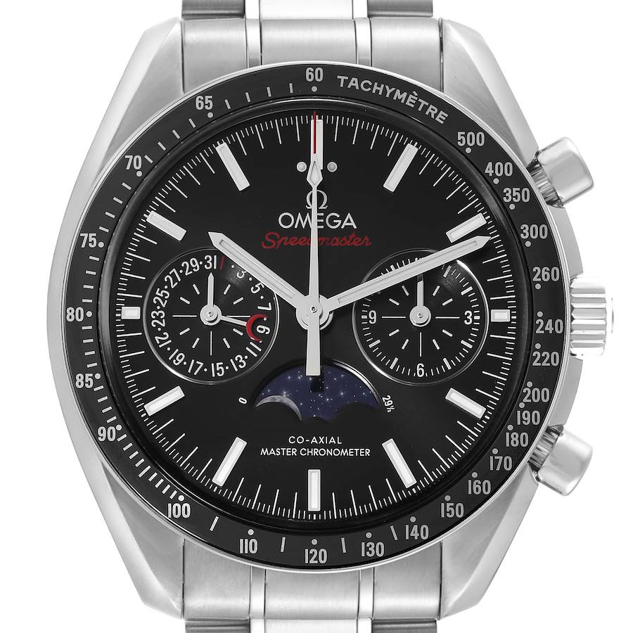 Omega Speedmaster Moonphase Chronograph Watch 304.30.44.52.01.001 Box Card SwissWatchExpo